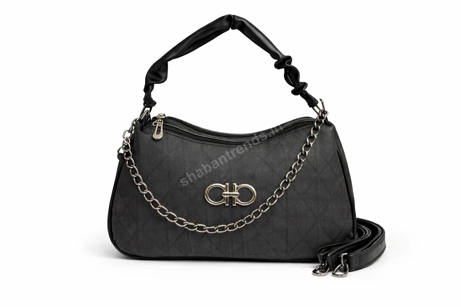 Women Handbags Stylish Black Chain Shoulder Bag – Trendy Ladies Handbag