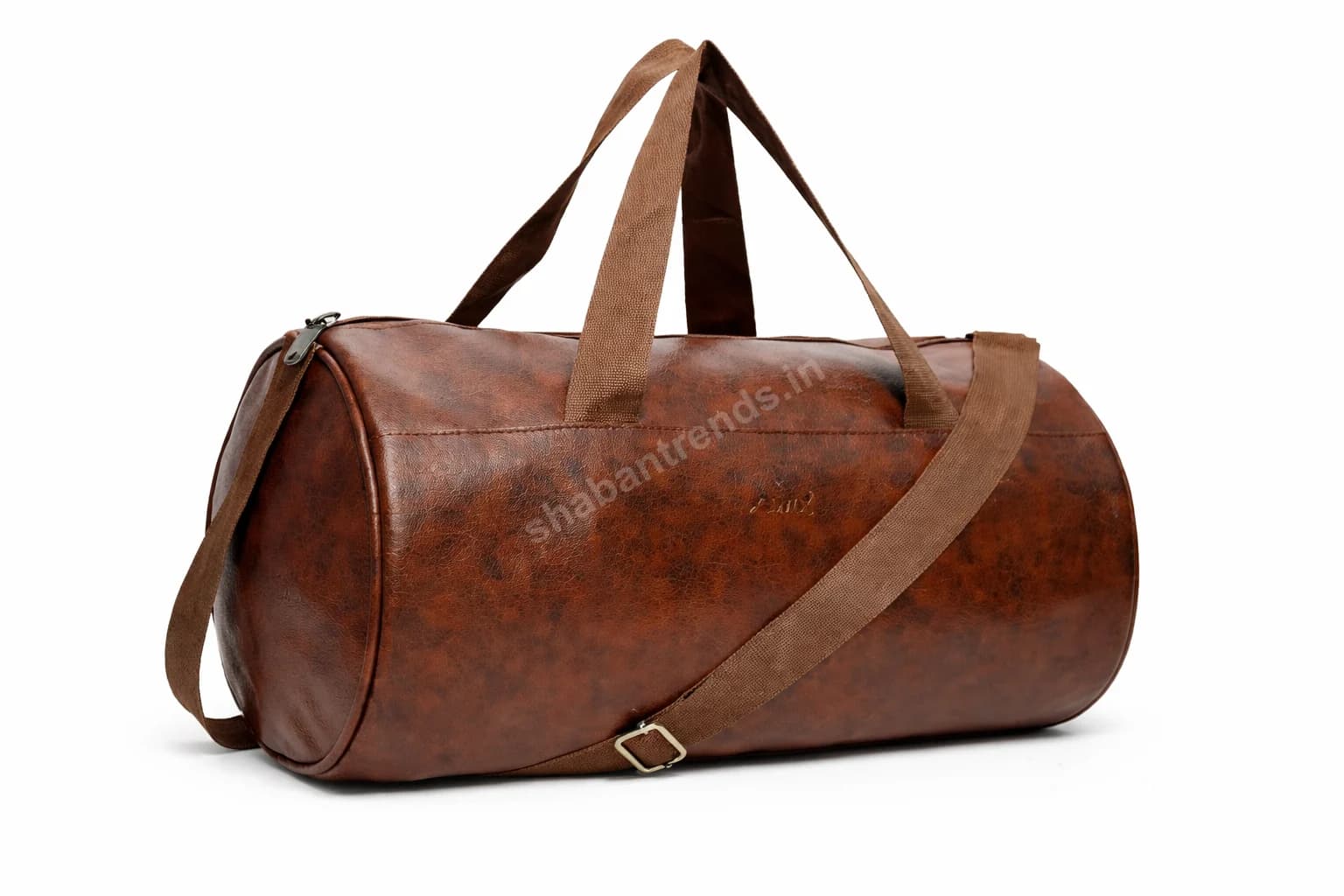 Travel Duffle Bag for Men & Women Brown Leather Gym Bag Stylish Weekender