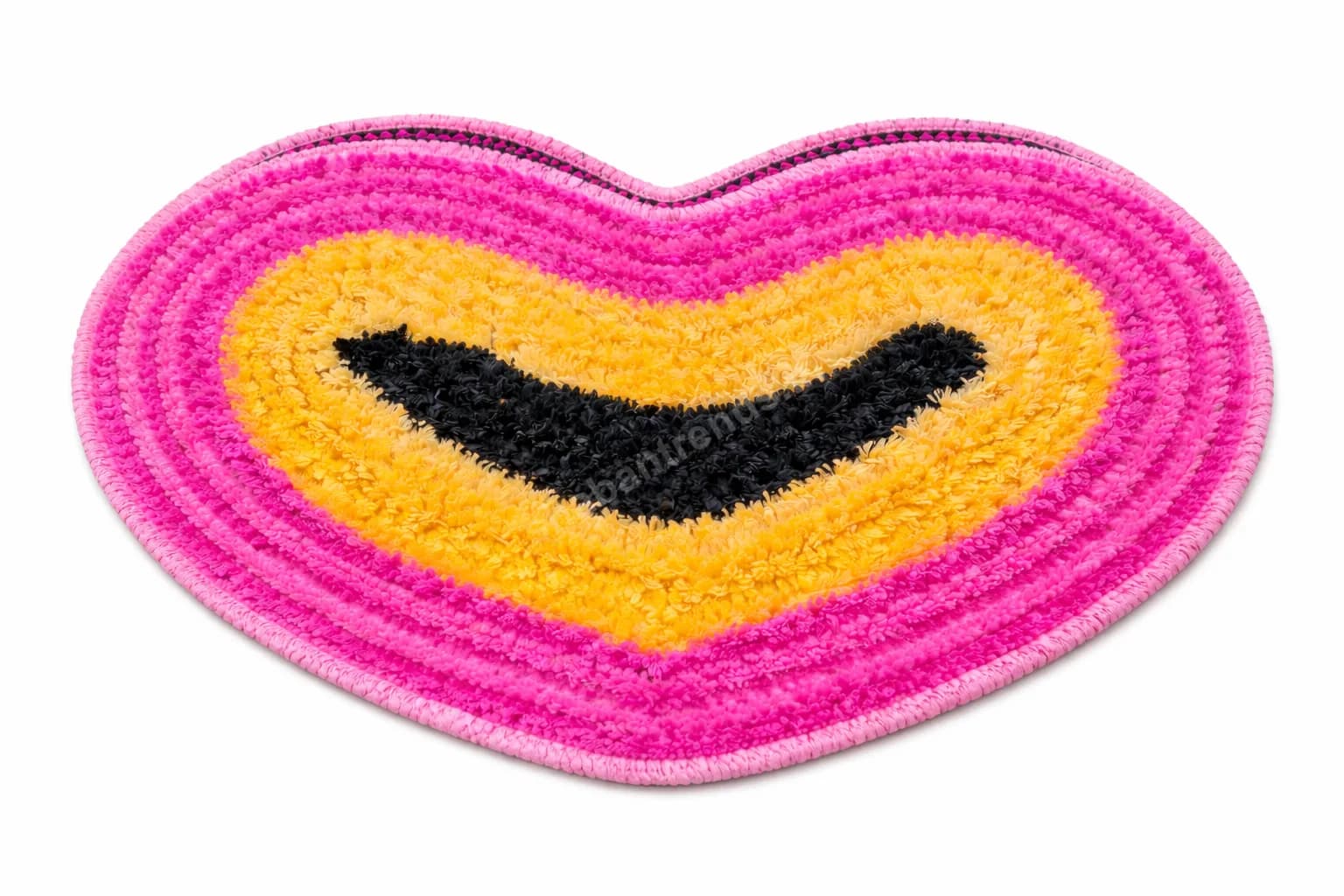 Heart Shape Floor Mat 16x24 Inch – Super Soft Polyester, Non-Slip Door Mat for Bathroom, Bedroom & Entrance | Washable Rug