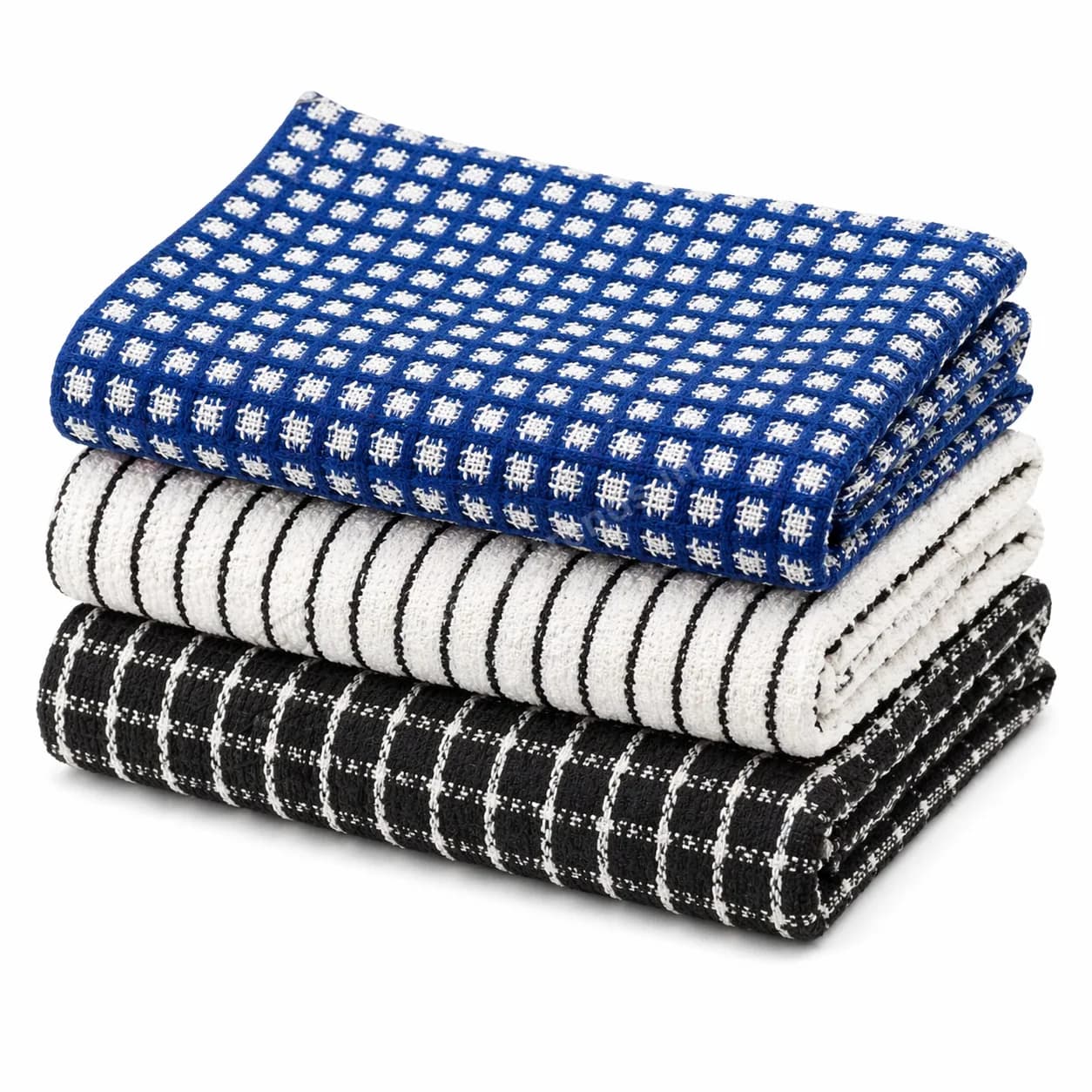 Kitchen Towels Set of 12 Cotton Dish Cloths Soft Absorbent Quick Dry Multipurpose Kitchen Napkins